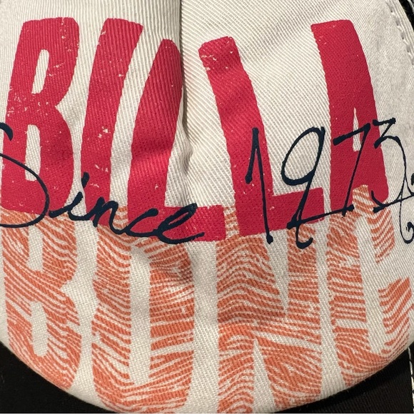 Billabong Adjustable Baseball Hat. OS. White black red - Picture 3 of 6